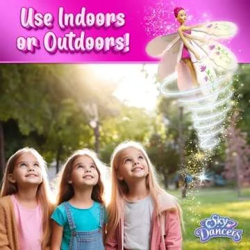 Sky Dancers Fuchsia Fantasy - No Batteries Flying Doll Toy