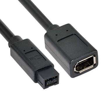 FireWire 400 to 800 Adapter Cable for Easy Connectivity 20cm