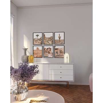 HAUS AND HUES Desert Succulent Wall Art & Botanical Prints Botanical and Cactus Art Prints Wall Art | Cactus Art Wall Decor Botanical Art Set Kitchen Prints Wall Art (11x14)