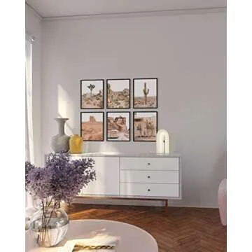 HAUS AND HUES Desert Succulent Wall Art & Botanical Prints Botanical and Cactus Art Prints Wall Art | Cactus Art Wall Decor Botanical Art Set Kitchen Prints Wall Art (11x14)