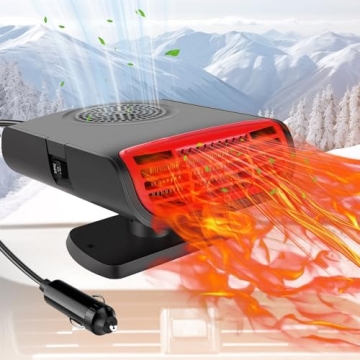 LARDERGO 12V 150W Car Heater & Cooling Fan - Rapid Windscreen Defogger & Window Defroster for Winter...