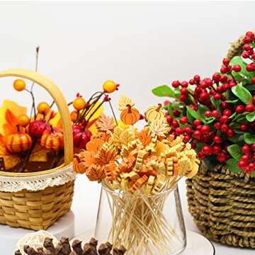 Fall Cocktail Picks for Thanksgiving Parties 100 Count