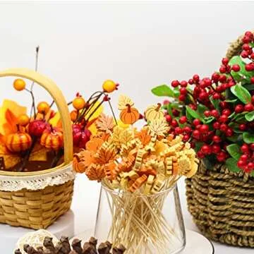 Fall Cocktail Picks for Thanksgiving Parties 100 Count