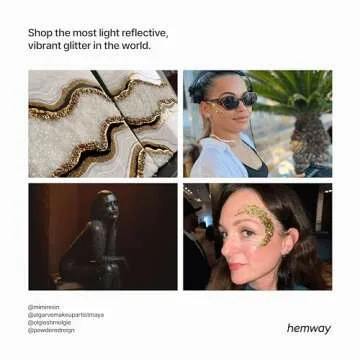 Hemway Ultra Sparkle Glitter for Arts & Crafts | Sand Gold