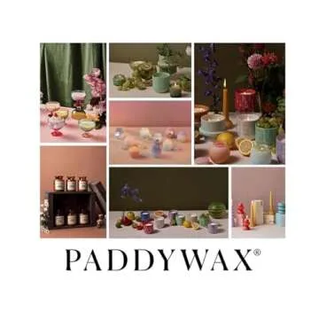 Paddywax Scented Candles Coastal La Playa Collection Artisan Candle in Hand-Blown Glass, 9 Ounces, Cactus Flower Bamboo