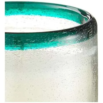 Paddywax Scented Candles Coastal La Playa Collection Artisan Candle in Hand-Blown Glass, 9 Ounces, Cactus Flower Bamboo