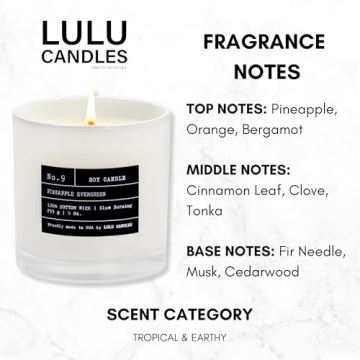 Lulu Candles Pineapple Evergreen Luxury Soy Candle