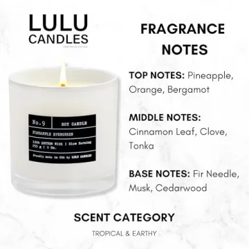 Lulu Candles Pineapple Evergreen Luxury Soy Candle
