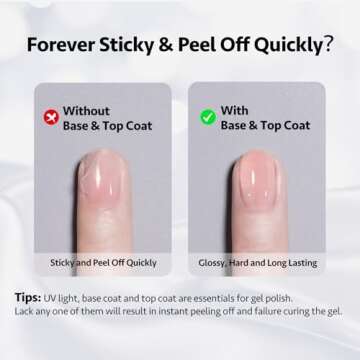 GAOY Clear Builder Gel for Nails, 16ml Nail Strengthener in a Bottle, Nail Extension Hard Gel, Soak Off Long Lasting UV Gel, Base Coat Top Coat Needed