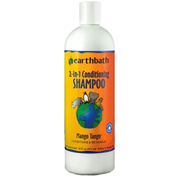 earthbath, Mango Tango 2-in-1 Conditioning Shampoo - Cruelty Free Dog Shampoo and Conditioner, Made ...