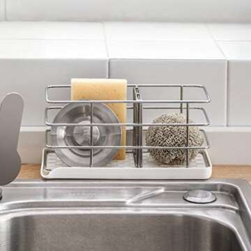 BEENLE Stainless Steel Sponge Holder for Kitchen Organization
