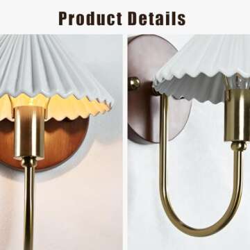 Exquisite Ceramic Finish Table Lamp, Ceramic, Metal, Bronze Finish, Suitable For Bedside Lamps, Bedroom Lamp Table, Living Room Wall Lamps