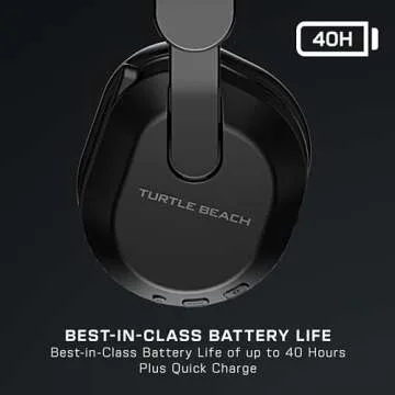 Turtle Beach Stealth 500 Wireless Gaming Headset Licensed for Xbox Series X|S, Xbox One & Works via Bluetooth with PC, Switch & Mobile – 40-Hr Battery, Memory Foam Cushions, Flip-to-Mute Mic – Black