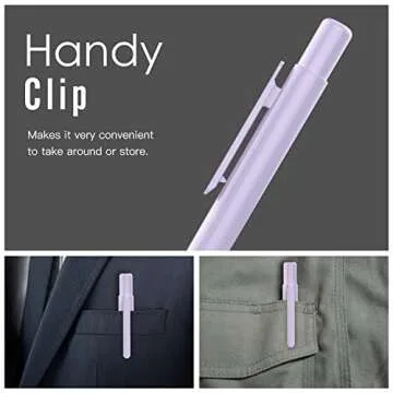 MoKo Holder Case Fit Apple Pencil 1st Gen, Retractable Tip Cap Fit New iPad 10th Gen 2022, iPad 9th Gen 2021, iPad 8th Gen 2020, iPad 6th 9.7 2018, iPad Mini 5th Gen Pencil Case Pencil, Taro Purple