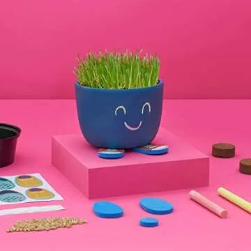KiwiCo - Draw & Grow Chalkboard Planter, Unique Plant Pot & Art Project for Kids Ages 3+