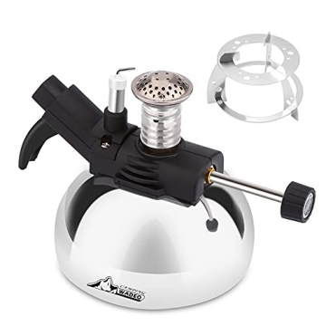 Mini Butane Burner, WADEO Tabletop Siphon Coffee Maker, Strainless Steel and Portable, Cooking Stove...