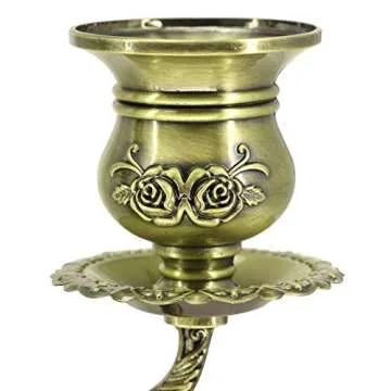 RosyLine Metal Candelabra 5 Arms Elegant Centerpiece