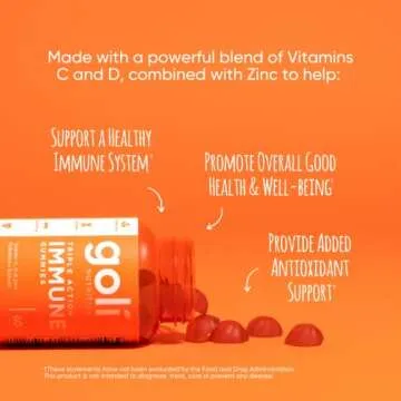 Goli Immune Gummies - 60 Vegan Gummies for Immunity