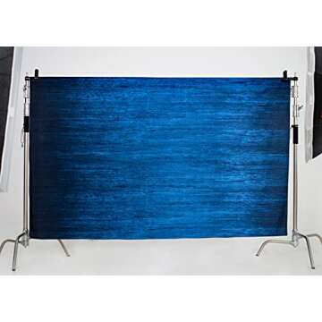 7x5ft/2.2x1.5m Dark Blue Backdrops Abstract Headshots Backgrounds for Professional Photography Studio