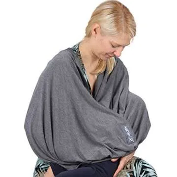 NeoTech Care Baby Nursing Cover Breastfeeding Scarf | Soft Fabric (Burgundy Red)