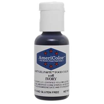 Americolor Soft Gel Paste Food Color, 75-Ounce, Ivory