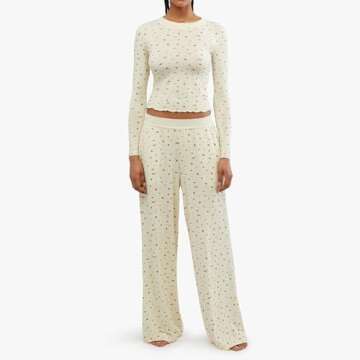 ZZEVOLSS Women’s Pajamas Set - Long Sleeve Floral Comfort