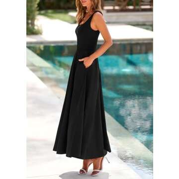 Stylish PRETTYGARDEN Women’s Summer Maxi Dress with Pockets