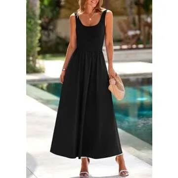Stylish PRETTYGARDEN Women’s Summer Maxi Dress with Pockets