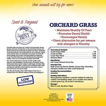 Grandpa's Best Orchard Grass Bale, 40 oz