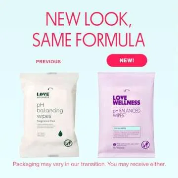 Love Wellness pH Balancing Wipes for Women | Fragrance-Free | Vulva Cleanser for Balanced pH, Intima...