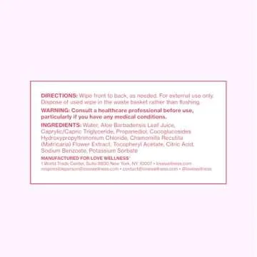Love Wellness pH Balancing Wipes for Women | Fragrance-Free | Vulva Cleanser for Balanced pH, Intimate Health & Hygiene | Non-Irritating with Aloe Vera for Sensitive Skin | Travel Size | 3-Pack