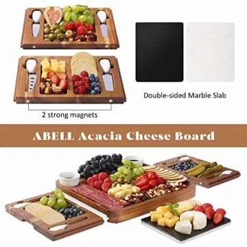 ABELL Cheese Board Set - Luxurious Acacia Charcuterie Tray