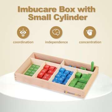 MONTESSORI OUTLET Stamp Game for 3-12 Years Montessori Education at School and Home