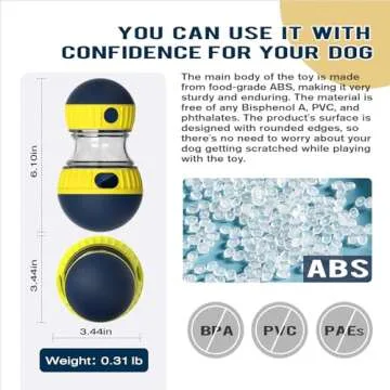 TLKNG Dog Interactive Toys Indestructible Puppy Toy Adjustable Food Dispensing Treat Dispenser Dogs Puzzles Feeder Slow Feeding for Large/Medium/Small Aggressive Chewers Breed Pet Gift