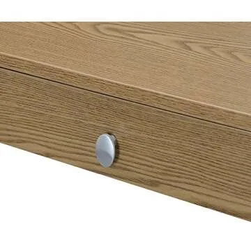 Convenience Concepts Newport Desk with Drawer, Driftwood