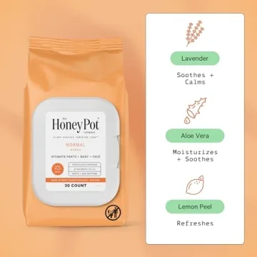 The Honey Pot Feminine Wipes - PH Balancing Hygiene 30ct