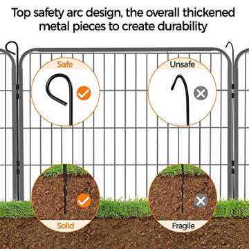 Yaheetech Dog Playpen Outdoor 24 inch 32 Panels Indoor Dog Fence Metal Dog Pen Heavy Duty Pet Exercise Pen for RV/Camping/Garden