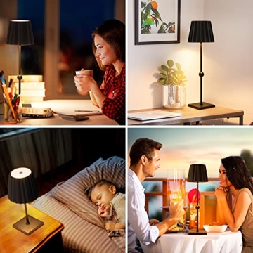 Rechargeable Cordless Table Lamp with 3 Dimming Options