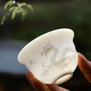 HonHeam Embossed Dragon Gaiwan Set - Tea Culture Experience