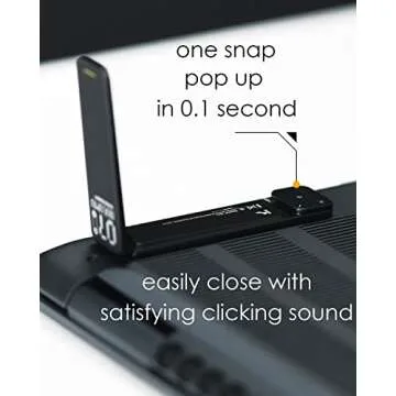 Aulumu G07 Pop Up Leg Stands Laptop, Super Portable Cooling Laptop Stand, Ergonomic Laptop Riser Lift for Desk for MacBook, All Laptops, Tablets, 8-20'', Black