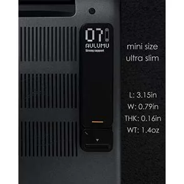 Aulumu G07 Pop Up Leg Stands Laptop, Super Portable Cooling Laptop Stand, Ergonomic Laptop Riser Lift for Desk for MacBook, All Laptops, Tablets, 8-20'', Black