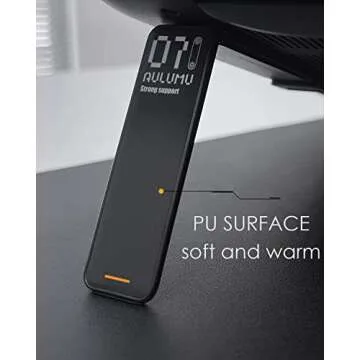 Aulumu G07 Pop Up Leg Stands Laptop, Super Portable Cooling Laptop Stand, Ergonomic Laptop Riser Lift for Desk for MacBook, All Laptops, Tablets, 8-20'', Black