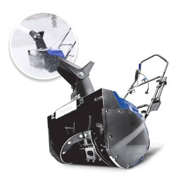 Snow Joe 18 Inch Electric Single Stage Snow Blower, 15 Amp Motor with Headlight