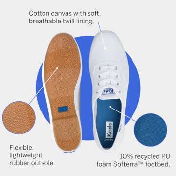 Keds womens Champion Originals, White, 10