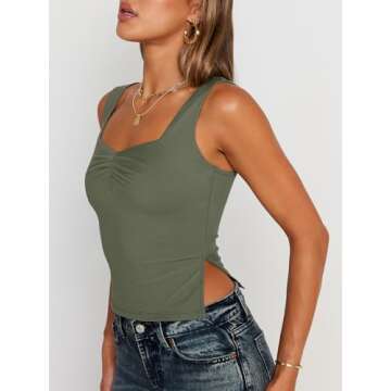 Trendy Queen Crop Tank Top for Summer Style