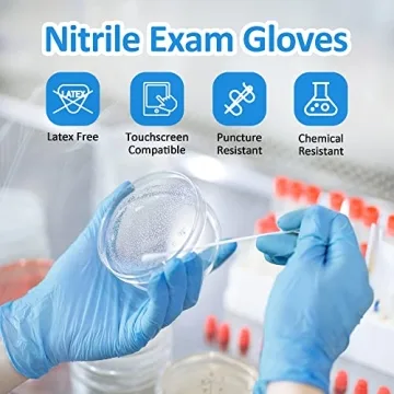 SwiftGrip Nitrile Exam Gloves - Disposable, Latex-Free & Food-Safe