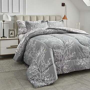 UOZZI BEDDING Comforter Sheet Set Bed in a Bag