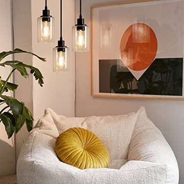 MAXvolador Industrial 3-Light Adjustable Pendant Light