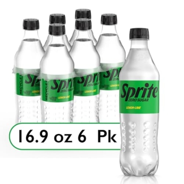 Sprite Zero Sugar Lemon Lime Diet Soda, 6 Pack - Refreshing