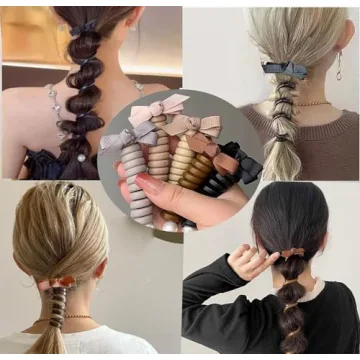 Spiral Hair Ties for Thick Hair - No Damage & Stylish